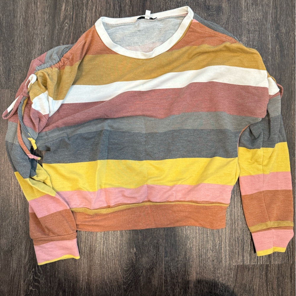 Striped Long Sleeve Women's Top